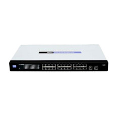 Cisco SR2024 | 24 x Ports 10/100/1000Base-T + 2 x SFP mini-GBIC Ports Layer 2 Unmanaged 1U Rack-Mountable Gigabit Ethernet Network Switch
