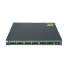 Cisco WS-C3560G-48PSS-RF | Catalyst 3560 Series 3560G-48PS 48 x RJ-45 Ports PoE 10/100/1000Base-T + 4 x SFP Ports Layer 3 Managed 1U Rack-mountable Gigabit Ethernet Network Switch
