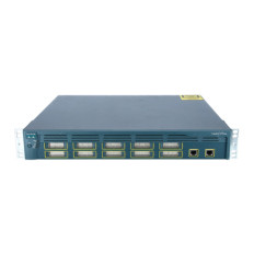 Cisco WS-C3550-12G-RF | Catalyst 3500 Series 3550-12 10 x RJ-45 Ports 10/100/1000Base-T + 2 x SFP mini-GBIC Ports Layer 2 Managed Rack-mountable Stackable Gigabit Ethernet Network Switch