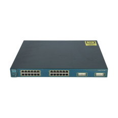 Cisco WS-C355024DCSMI-RF | Catalyst 3550 Series 3550-24 24 x Ports 10/100Base-TX + 2 x Ports SFP (mini-GBIC) Layer 3 Managed 1U Rack-mountable Fast Ethernet Network Switch