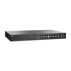 Cisco SLM224GT-UK | Small Business 200 Series SF200-24 24 x Ports 10/100Base-T + 2 x Ports Combo SFP (mini-GBIC) Rack-Mountable Layer 2 Managed Fast Ethernet Network Switch