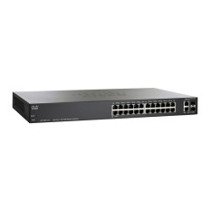 Cisco SLM224GT-EU | 200 SF200-24 24 x Ports 10/100Base-TX + 2 x Ports Combo SFP (mini-GBIC) Layer 2 Managed Fast Ethernet Network Switch