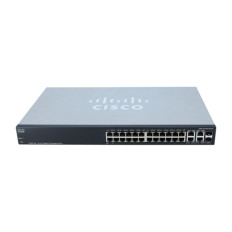 Cisco SRW2024P-K9-AU | Small Business 300 Series SG300-28P 26 x Ports PoE 10/100/1000Base-T + 2 x Combo SFP mini-GBIC Ports Layer 3 Stackable Managed 1U Rack-Mountable Gigabit Ethernet Network Switch