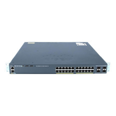 Cisco WS-C2960XR24PSI-RF | Catalyst 2960XR Series 2960XR-24PS 24 x PoE+ Ports 10/100/1000Base-T + 4 x SFP Uplink Ports Layer 3 Managed 1U Rack-mountable Gigabit Ethernet Network Switch