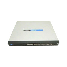 Cisco SRW224G4P-EU | LinkSys SRW224G4P 24 x Ports PoE 10/100/1000Base-T + 2 x SFP Shared Ports + 2 x mini-GBIC Ports Layer 3 Managed 1U Rack-Mountable Gigabit Ethernet Network Switch