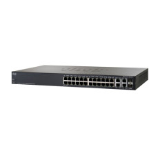 Cisco SRW2024-K9-EU | Small Business 300 Series SG300-28 26 x Ports 10/100/1000Base-T + 2 x Combo SFP mini-GBIC Ports Layer 3 Managed 1U Rack-Mountable Gigabit Ethernet Network Switch