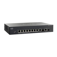 Cisco SRW2008P-K9-EU-RF | 8-Ports 10/1000Mbps 2 x Combo mini-GBIC Port Gigabit Managed Switch