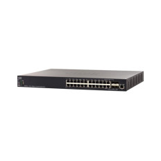 Cisco SX550X-24-K9-UK | 550X Series SX550X-24 24 x Ports 10GBase-T + 4 x Combo SFP+ Layer 3 Stackable Managed Gigabit Ethernet Network Switch