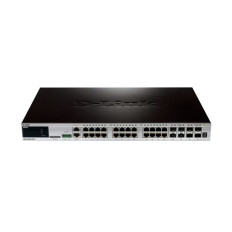D-Link DGS-3620-28TC-SI | 20 x Ports 1000Base-T + 4 x Ports Combo SFP + 4 x Ports SFP+ Layer 3 Managed Gigabit Ethernet Network Switch