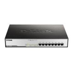 D-Link DGS-1008MP | DES-1008MP RJ-45 8 x Ports PoE 10/100/1000Base-T Layer 2 Unmanaged Gigabit Ethernet Network Switch