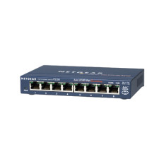 Netgear FS108v3 | Prosafe 100 Series FS108 8 x Ports 10/100Base-T Desktop Unmanaged Fast Ethernet Network Switch