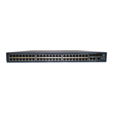 HP JG307A#ABB | FlexNetwork 3600 SI Series 3600–48 PoE+ v2 48 x 10/100BaseTX RJ-45 PoE+ and 4 x 1GbE SFP and 2 x Shared RJ-45 Ports Layer 3 Managed Stackable Fast Ethernet Network Switch