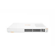 HP JL806A | Aruba Instant On 1960 24G 2XGT 2SFP+ 24 x Ports 10/100/1000Base-T + 2 x Ports 10GbE SFP+ + 2 x Ports 10GBase-T Rack-Mountable Layer 2 Managed Gigabit Ethernet Network Switch