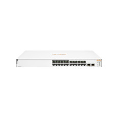 HP JL813-61001 | Aruba On 1830 12 x Ports 10/100/1000 + 12 x Ports 10/100/1000 PoE+ + 2 x Ports Gigabit SFP Rack-Mountable Layer 3 Managed Gigabit Ethernet Network Switch