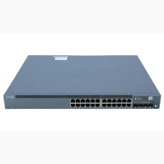 Juniper B-EX3400-24P-3S-E | EX3400 Series EX3400-24P 24 x RJ-45 Ports PoE+ 10/100/1000BaseT + 4 x SFP+ Ports + 2 x QSFP+ Ports 1U Rack-mountable Gigabit Ethernet Network Switch