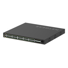 Netgear GSM4248P-100NAS | M4250 Series M4250-40G8F-PoE+ 40 x RJ-45 Ports PoE+ 1000Base-T + 8 x SFP Ports Layer 3 Managed 1U Rack-mountable Gigabit Ethernet Network Switch
