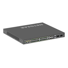 Netgear GSM4230UP-100NAS | 24 x Ports PoE++ 10/100/1000Base-T + 4 x SFP Ports Layer 3 Managed 1U Rack-mountable Gigabit Ethernet Network Switch