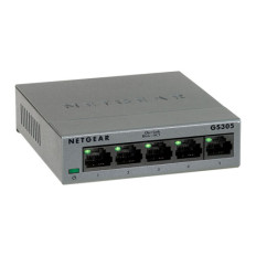 Netgear GS305-300PAS | 300 Series 5 x Ports 10/100/1000Base-T Unmanaged Gigabit Ethernet Network Switch