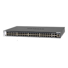 Netgear GSM4352S-100NES | M4300-52G 48 x RJ-45 Ports 10/100/1000Base-T + 2 x SFP+ Copper Ports + 2 x SFP+ Ports Layer 2 Managed Stackable Gigabit Ethernet Network Switch