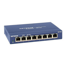 Netgear GS108-400NAS | Prosafe GS108 8 x Ports 10/100/1000Base-T Unmanaged Rack-mountable Gigabit Ethernet Smart Network Switch