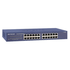 Netgear JGS524NA | Prosafe JGS524 24 x Ports 10/100/1000Base-T Rack-mountable Unmanaged Gigabit Ethernet Network Switch