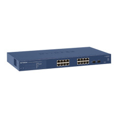 Netgear GS716T-300NAS | Prosafe GS716T 16 x RJ-45 Ports 10/100/1000Base-T + 2 x SFP Ports Layer 3 Managed Gigabit Ethernet Network Switch