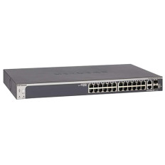 Netgear GS728TX-100NES | Prosafe S3300 Series S3300-28X 24 x RJ-45 Ports 10/100/1000Base-T + 2 x Copper SFP+ Ports + 2 x SFP+ Ports Layer 3 Managed Gigabit Ethernet Network Switch