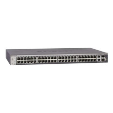 Netgear GS752TX-100NES | Prosafe S3300 Series S3300-52X 48 x RJ-45 Ports 10/100/1000Base-T + 2 x Copper SFP+ Ports + 2 x SFP+ Ports Layer 3 Managed Gigabit Ethernet Network Switch