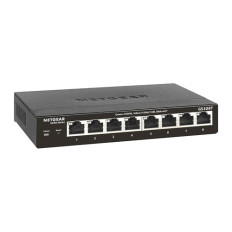 Netgear GS308T-100NAS | S350 Series GS308T 8 x RJ-45 Ports 10/100/1000Base-T Unmanaged Gigabit Ethernet Network Switch