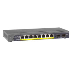 Netgear GS110TP-300NAS | GS110TP 8 x RJ-45 Ports PoE 10/100/1000Base-T + 2 x SFP Ports Layer 3 Managed Gigabit Ethernet Network Switch