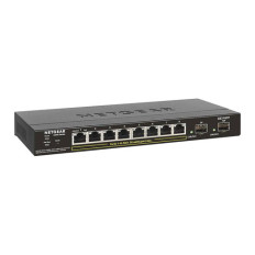 Netgear GS310TP-100NAS | S350 Series GS308TP 8 x RJ-45 Ports PoE+ 10/100/1000Base-T + 2 x SFP Ports Layer 3 Managed Gigabit Ethernet Network Switch