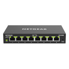 Netgear GS308E-100NAS | 300 Series GS308E 8 x Ports 10/100/1000Base-T Unmanaged Gigabit Ethernet Network Switch