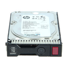 HP 653947-001 | 1TB 7200RPM SAS 6Gb/s LFF Hot-Pluggable 3.5-inch Midline Hard Drive for Gen8/9 ProLiant Server