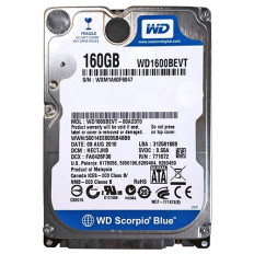 Western Digital WD1600BEVT | Scorpio Blue 160GB 5400RPM SATA 3Gb/s 8MB Cache (RoHS) 2.5-Inch Hard Drive