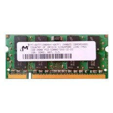 Micron MT16HTF12864HY-667F1 | 1GB DDR2-667MHz PC2-5300 Non-ECC Unbuffered SODIMM CL5 2Rx8 1.8V 200-Pin Memory Module 