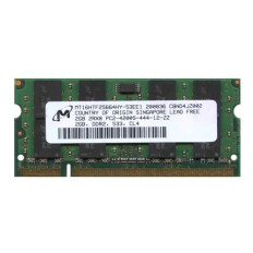 Micron MT16HTF25664HY-53EE1 | 2GB DDR2-533MHz PC2-4200 Non-ECC Unbuffered SODIMM CL4 2Rx8 1.8V 200-Pin Memory Module 