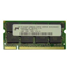Micron MT16VDDF12864HG-335D2 | 1GB DDR-333MHz PC2700 Non-ECC Unbuffered SODIMM CL2.5 2Rx8 2.5V 200-Pin Memory Module 