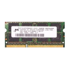 Micron MT16JSF25664HY-1G1D1 | 2GB DDR3-1066MHz PC3-8500 Non-ECC Unbuffered SODIMM CL7 2Rx8 1.5V 204-Pin Memory Module 