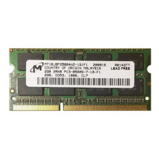 Micron MT16JSF25664HY-1G1F1 | 2GB DDR3-1066MHz PC3-8500 Non-ECC Unbuffered SODIMM CL7 2Rx8 1.5V 204-Pin Memory Module 