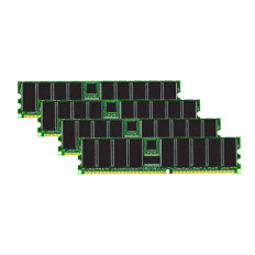 HP 395409-48G | 48GB Kit (12x4GB) DDR-333MHz PC2700 ECC Registered RDIMM CL2.5 2Rx4 2.5V 184-Pin Memory