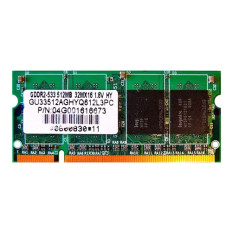 Asus 04G001616673 | 512MB DDR2-533MHz PC2-4200 Non-ECC Unbuffered SODIMM CL4 1Rx8 1.8V 200-Pin Memory Module 