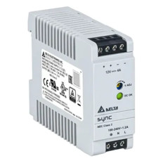 Delta DRS-12V50W1NZ | 48-Watt 12V 4A DIN Rail Power Supply