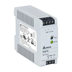 Delta DRS-24V50W1NR | 50-Watt 24V 2.1A DIN Rail Power Supply