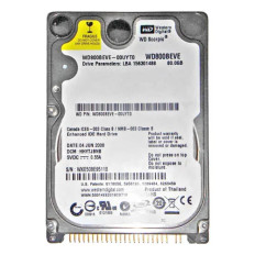 Western Digital WD800BEVE | Scorpio Blue 80GB 5400RPM EIDE 8MB Cache 2.5-Inch Hard Drive
