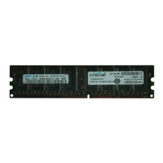 Crucial CT6464Z335.K8TKY | 512MB DDR-333MHz PC2700 Non-ECC Unbuffered UDIMM CL2.5 2Rx8 2.5V 184-Pin Memory Module 