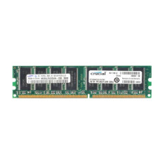Crucial CT12864Z335.K16TKY | 1GB DDR-333MHz PC2700 Non-ECC Unbuffered UDIMM CL2.5 2Rx8 2.5V 184-Pin Memory Module 
