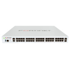 Fortinet FG-140E-POE-BDL | FortiGate 100E Series FG-140E-POE 24 x Ports PoE 1000Base-T + 2 x Ports SFP Shared + 14 x Ports 1GbE RJ-45 1U Rack-Mountable Network Security Firewall