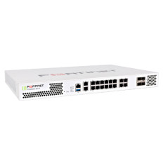 Fortinet FG-201E-BDL | 14 x Ports GE RJ-45 + 4 x Slots GE SFP + 2 x Ports GE RJ-45 WAN + 2 x Ports GE RJ-45 Management with 1 Year 8x5 FortiCare and FortiGuard UTM Subscription