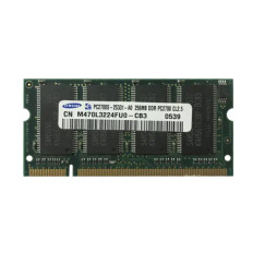 Samsung M470L3224FUO-CB3 | 256MB DDR-333MHz PC2700 Non-ECC Unbuffered SODIMM CL2.5 2Rx16 2.5V 200-Pin Memory Module 