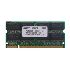 Samsung M470L6423ENO-CCC | 512MB DDR-400MHz PC3200 Non-ECC Unbuffered SODIMM CL3 2Rx8 2.5V 200-Pin Memory Module 